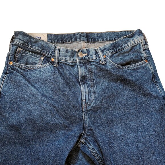 H&M Relaxed Fit Denim Jeans Men’s 36x32, 100% Cotton Straight Leg Casual Classic - Picture 5 of 8